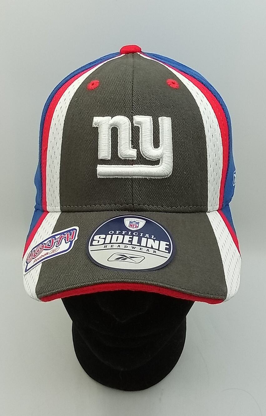 New York Giants NFL Equipment Reebok Sideline Red/Blue/White/Gray Youth Cap